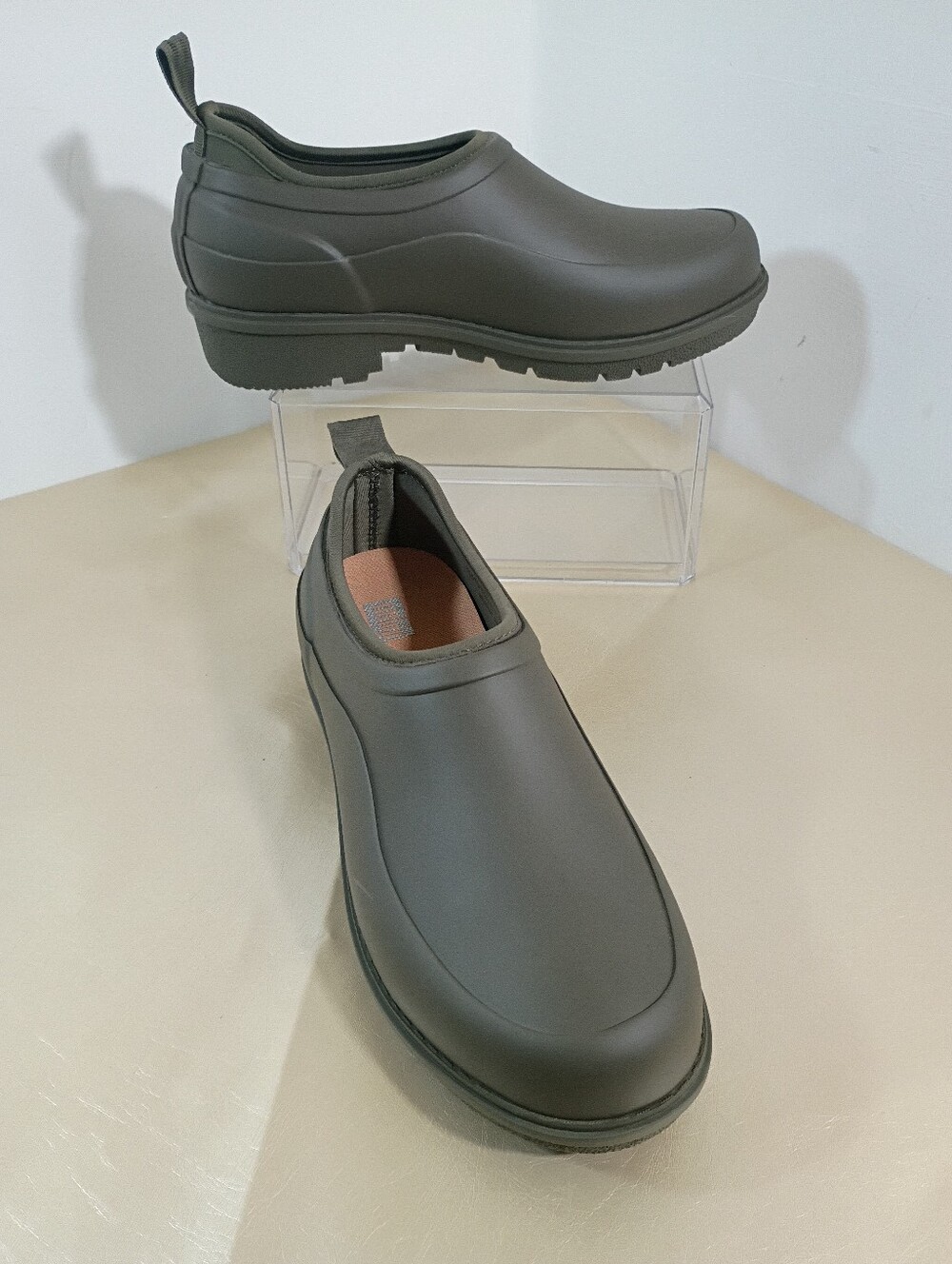 FitFlop Women's SZ 8 WONDERWELLY Rain Boot Deep Green
